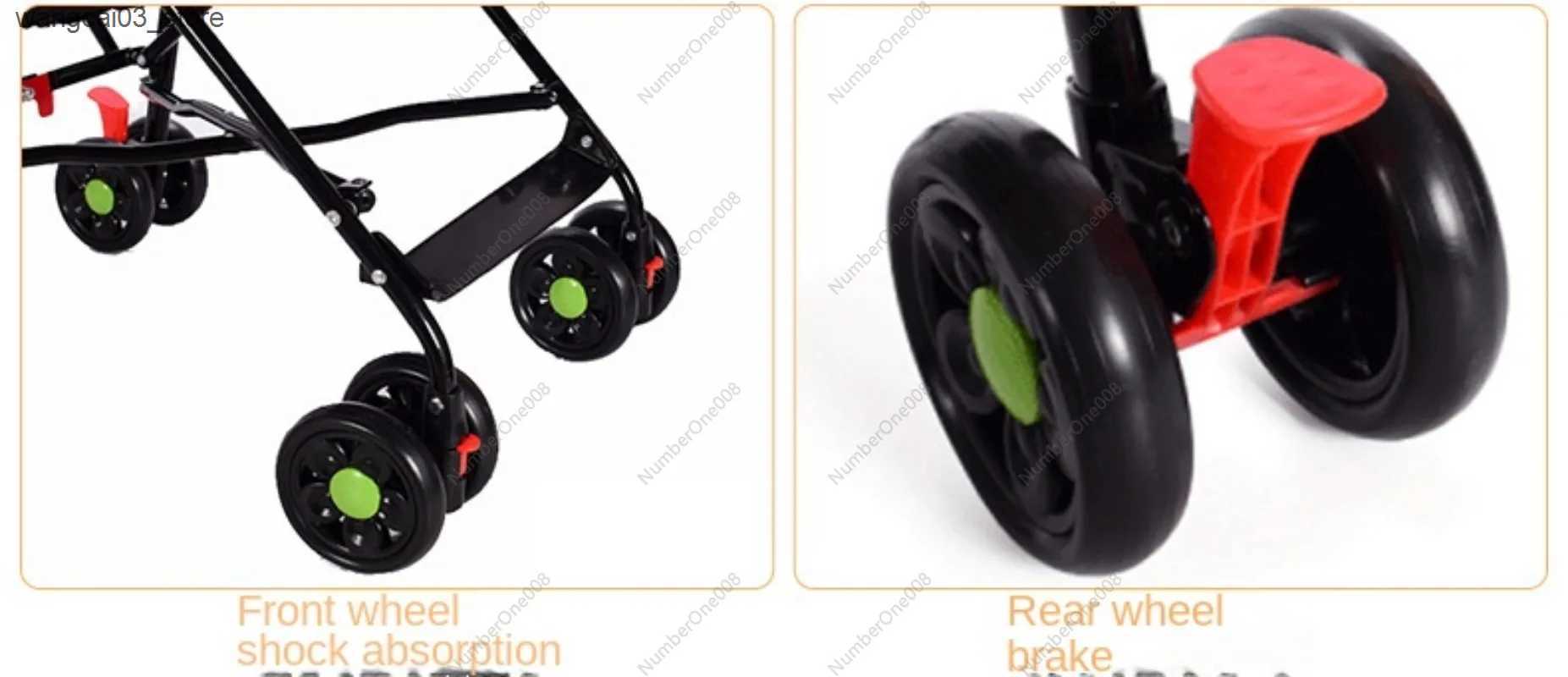 Strollers# Wholesaler Simple Umbrella Cart Portable Lightweight Folding Baby Stroller L240910