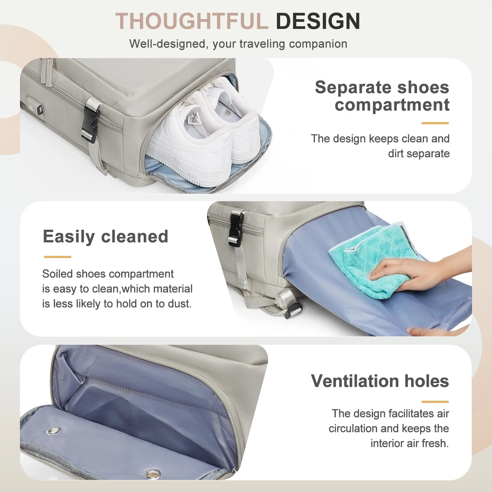 Travel backpack womens laptop bag university student school bag waterproof nylon backpack large capacity mens backpack 241023