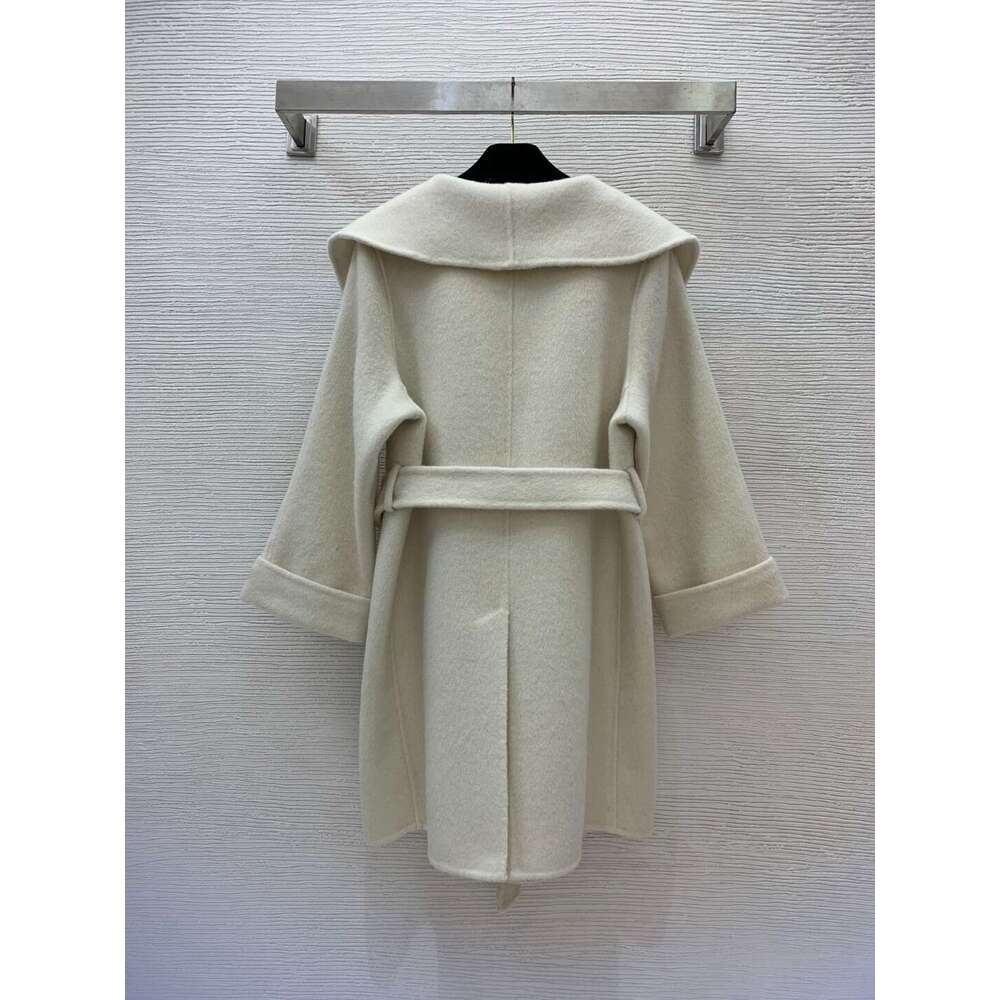 2024 New High Quality Double-Sided Cashmere Waist Slimming Sheep Wool Coat 966