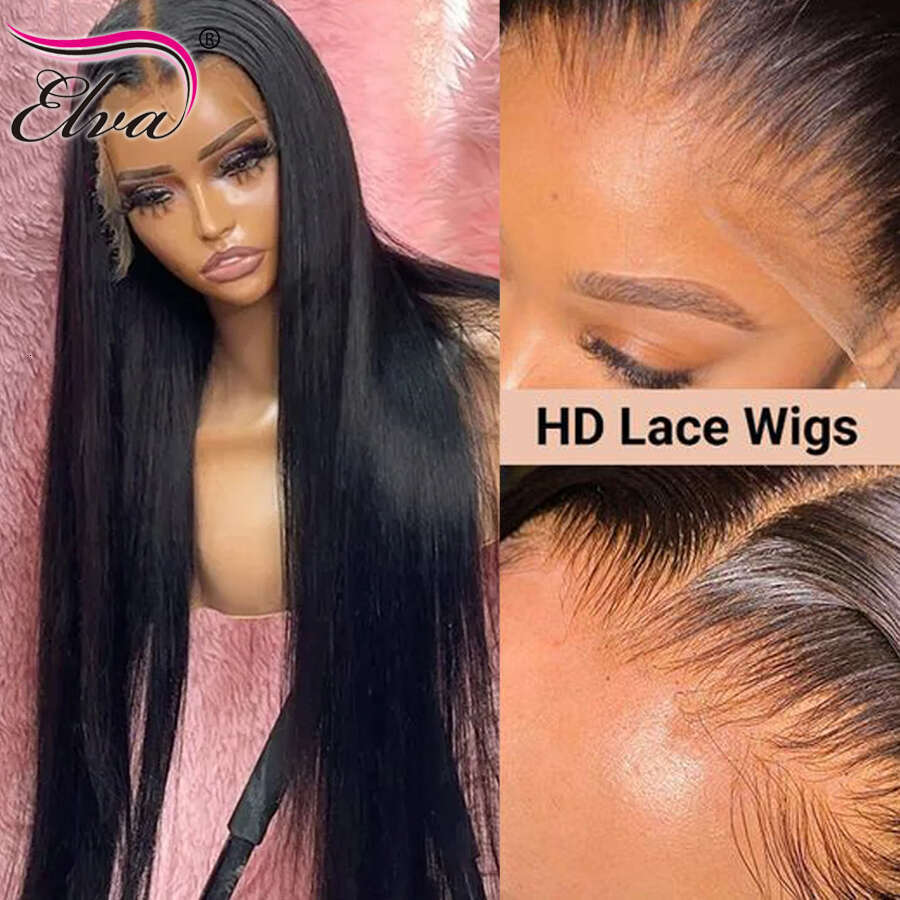 Frontal Bye 5x5 6x6 7x7 13x6 HD Lace Front Human Wigs Bleached Knots Pre Plucked Virgin Hair Wig