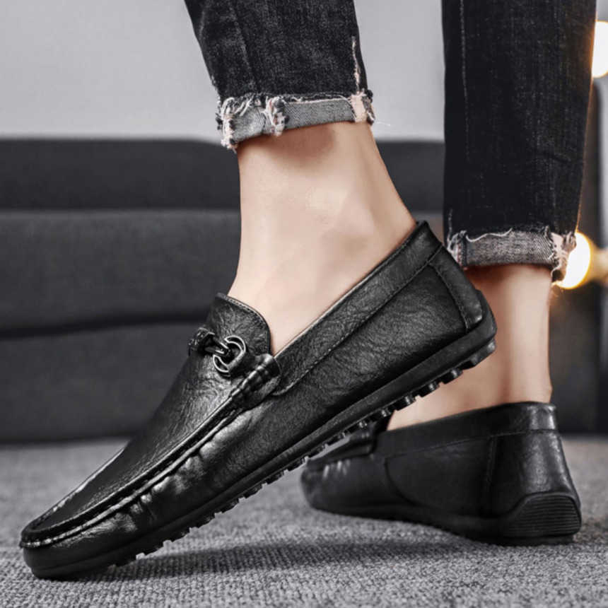 Men Dress Shoes Summer Mens Shoes Business Leather Shoes Dress British Casual Shoes Versatile Black Sports Shoes One Foot Trendy Shoes 241009