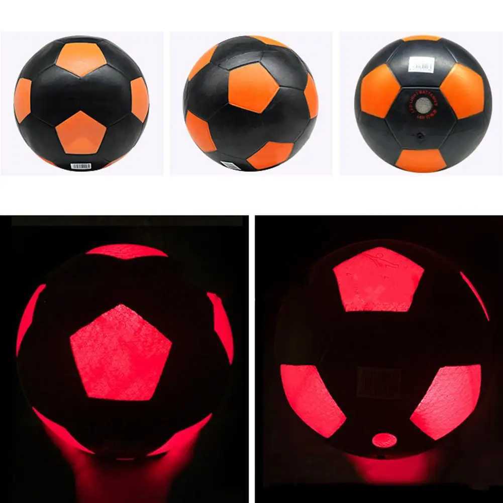 D Glowing Football Glow In The Dark Soccer Ball D Light Up Football Luminous Night Training Football Special Soccer BallXJ241023