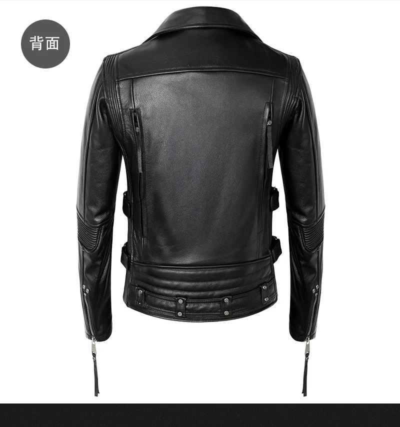 Wholesale. High quality genuine leather jacket. Cool Motor Rider studded cowhide jacket. Vintage style leather 241023