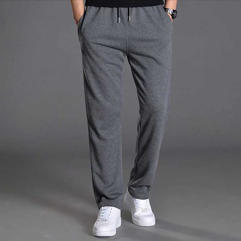 Spring Autumn Joggers Men Jogging Sweatpants Sportswear Knit Tracksuit Sports Pants Trousers Oversize Wide Leg ClothingX241023