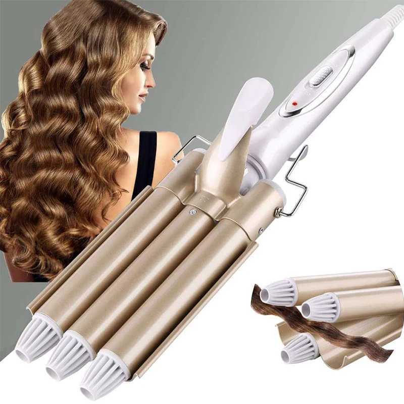 Curly iron ceramic three barrel electric iron hair curler three rod curler egg curler electric curler M241022