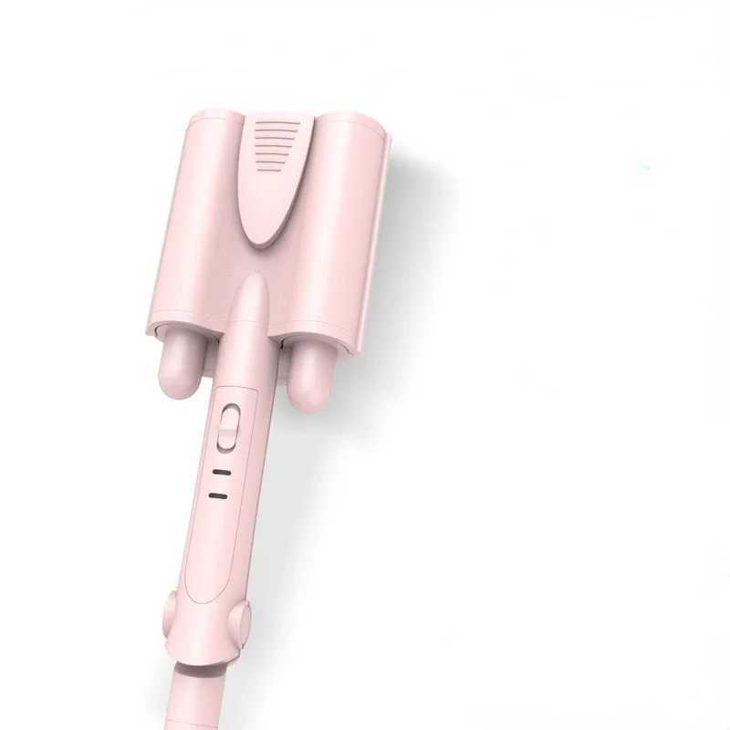 New Arrival Hair curler big wave curl iron ceramic deep wave curler Chicken rolls LED display automatic 3-barrel hairstyle tool Z241022