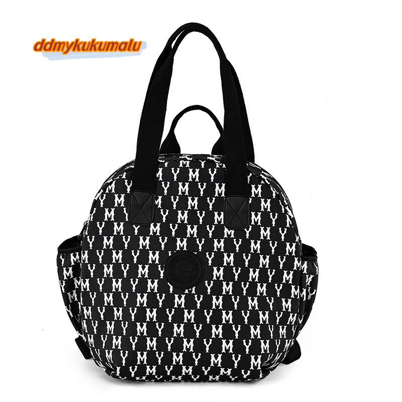 2024 New Double Backpack, Student School Junior High School, Male and Female Same Style, Single Shoulder Multi functional Cloth Bag, Handheld #36 kuku