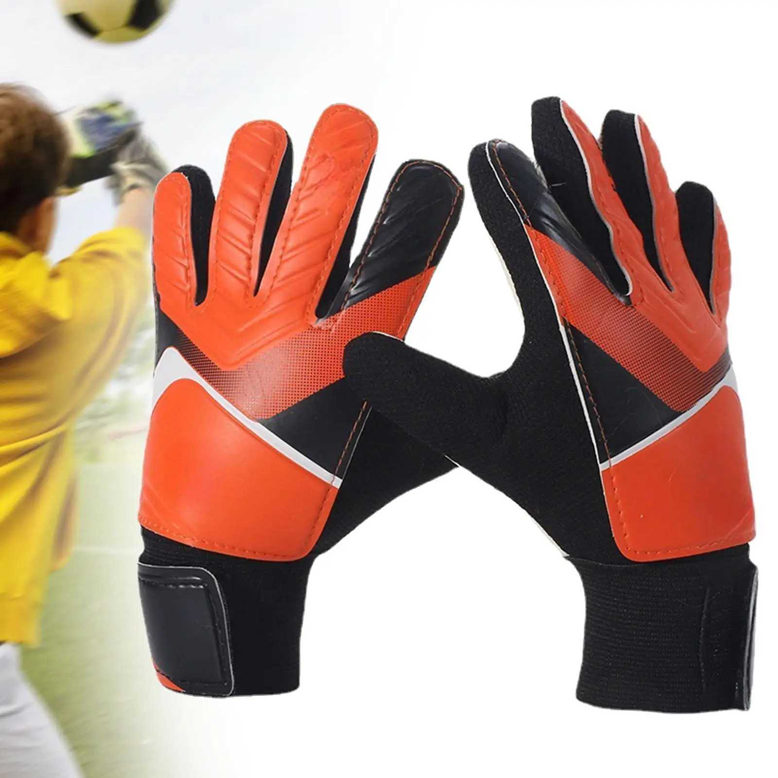 1 Pair Goalkeeper Gloves Nonslip Soccer Goalie Gloves for Ball Sports Football Game AccoriesXJ241023