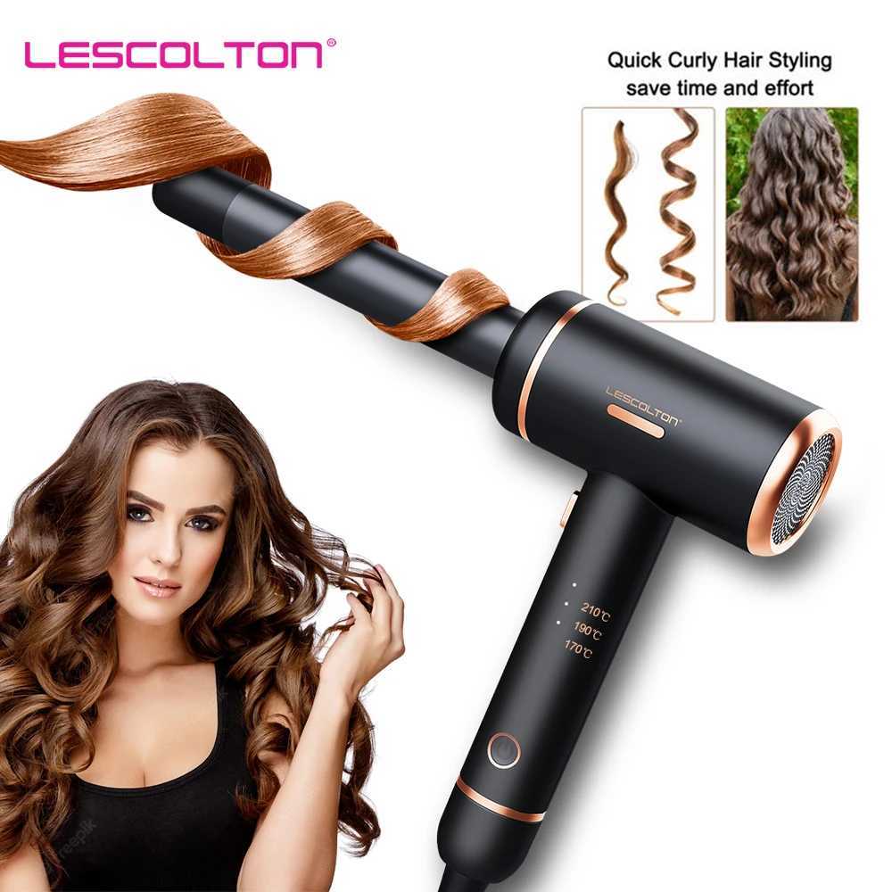 New Arrival Lescolton Curler Ceramic Curling Cooling Lens Cold Air Curling Iron One Step Hairstyling Tool Hair Wave Magic Curling Z241022