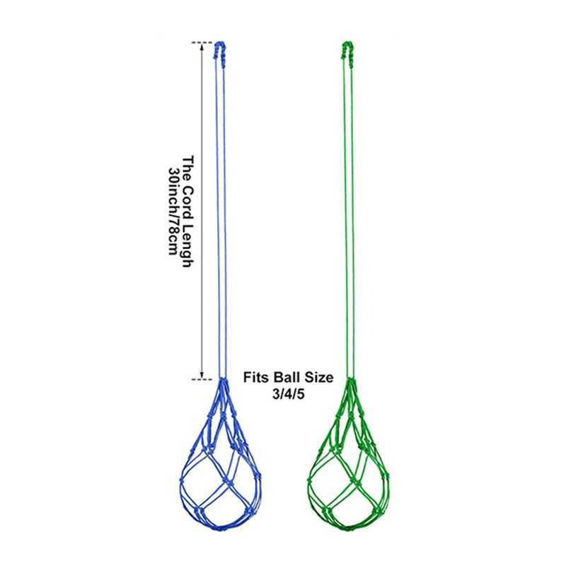 1Pc Youth Football Self Trainer Kick Net Pocket Profional Outdoor Sport Nylon Bag Basketball Soccer Ball Bag Mesh Carry BagXJ241023