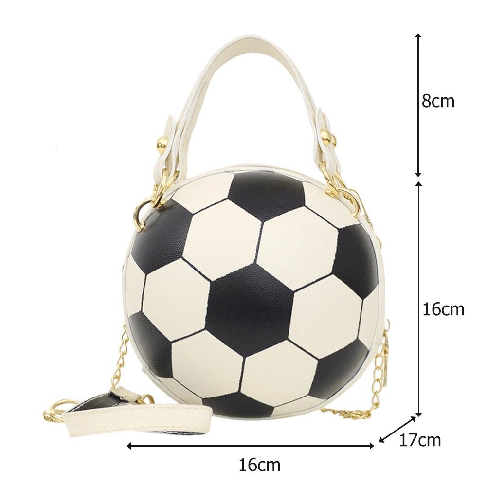 Fashion womens handbag round basketball football shaped party bag artificial leather cross body girl coin wallet shoulder bag 241023