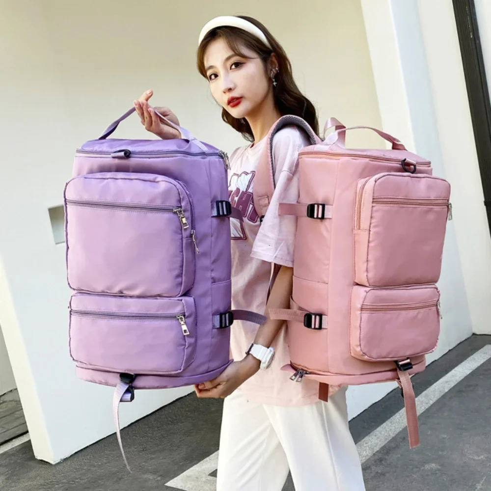 Womens Large Travel Backpack Waterproof Fashion Leisure Day Bag with Backpack Womens Sports Yoga Bag 241023