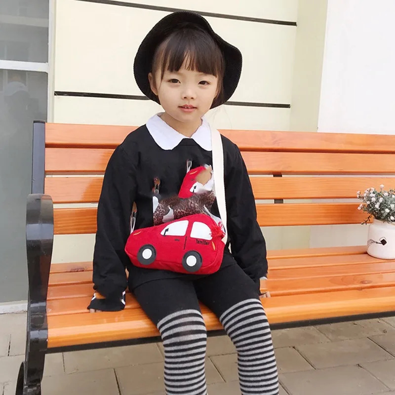 2024 Fashion Mini Cross Bag Childrens Baby Boys and Girls Car Shoulder Bag Handbag Cartoon Mini Coin Wallet 241023