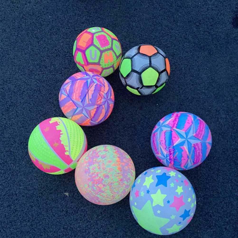 Inflatab D Football Night Soccer Balls Toys Kid Toddr Children Training Small FlashXJ241023