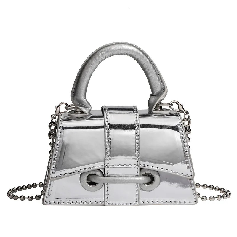 Retro womens silver bead fashionable cross body bag shoulder clutch bag fashionable mini coin wallet cute cosmetics storage bag 241023
