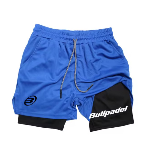 Mens Running Shorts 2 in 1 Double-layer sports shorts Sports Fitness Training Bullpadel jogging pants Mens clothing