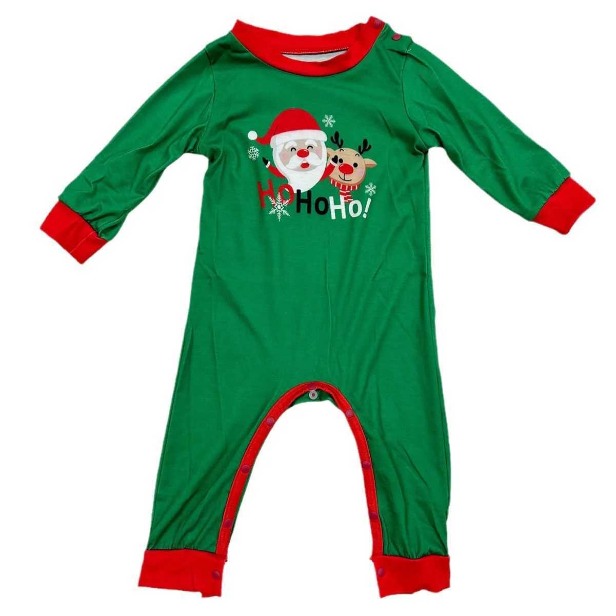 Home dress Christmas clothing Old man print fashion pajamas pajama pants Parent-child outfit Mom Dad child dog family 2 setsXJ241008