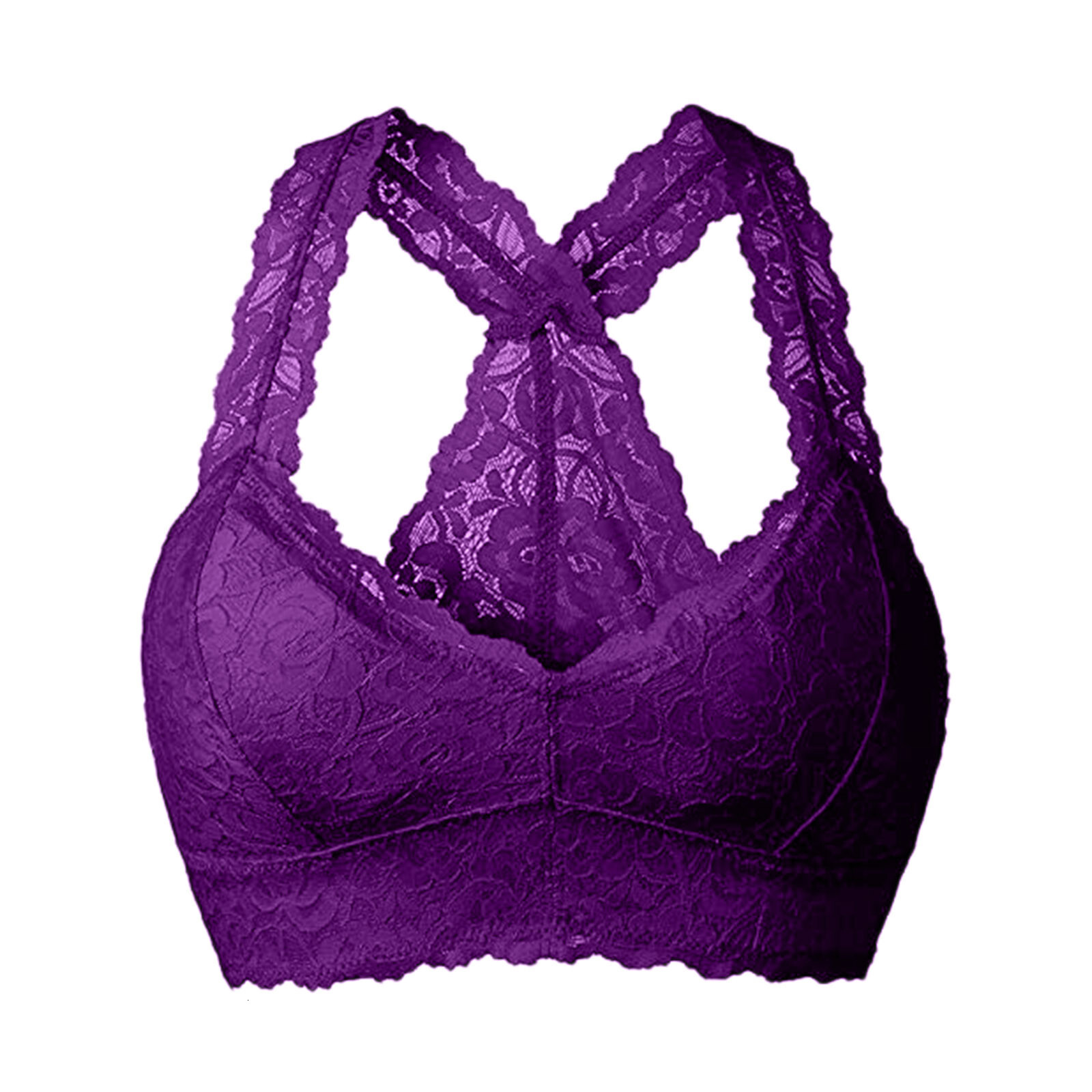 2025 New designer women s lace sports bra trend comfortable solid color underwear vest women s wireless gerie breathable bra S xl bra no print women