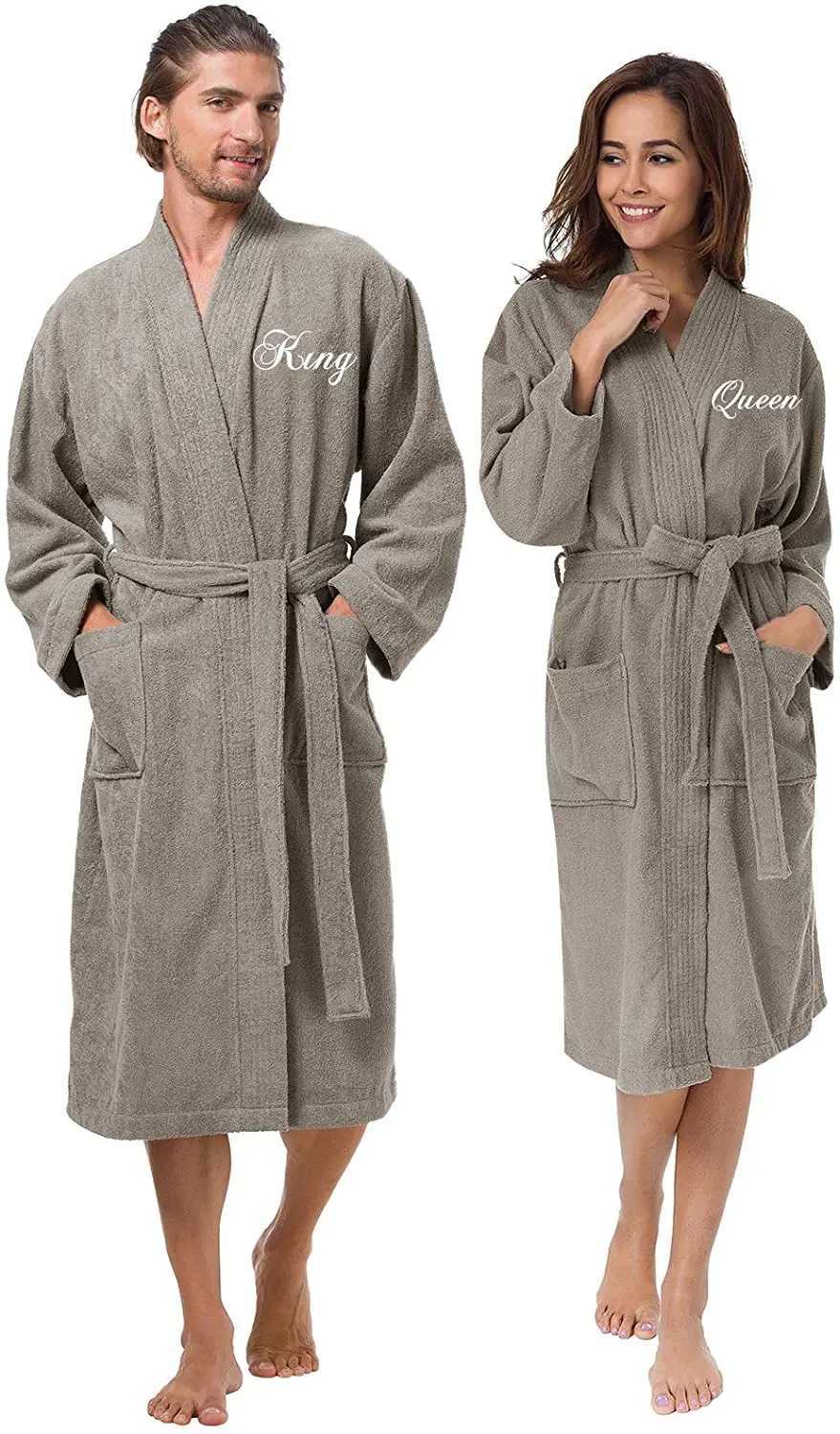 Personalized hoodies tailored for couples winter hoodies weddings husbands wives gifts kings custom bathrobes W241023