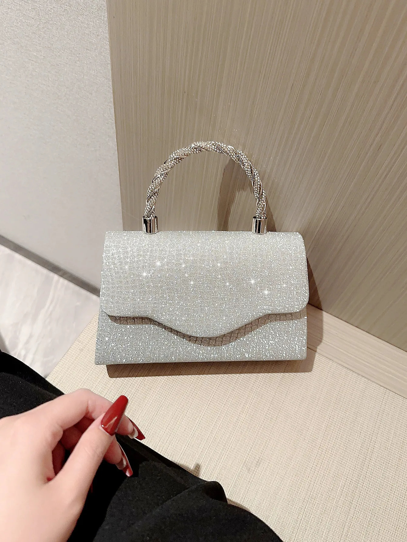 Water Diamond Dinner Bag Womens Handbag Sparkling Handbag KTV Princess Bag Dress Bag 241023