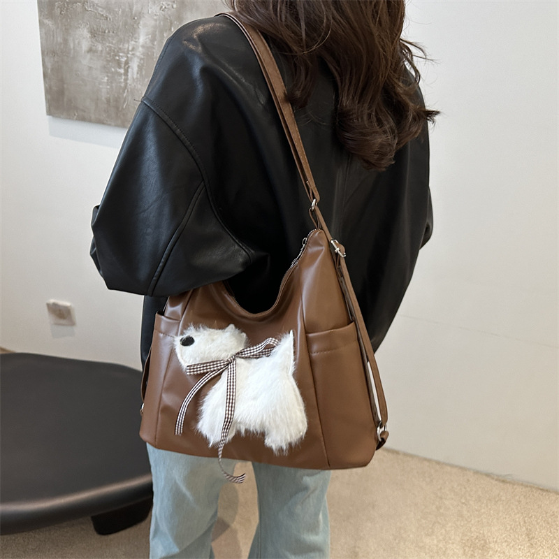 2025 Designer new autumn 3 2024 personalized niche women's backpack trendy tote capacity double shoulder casual large bag free shipping