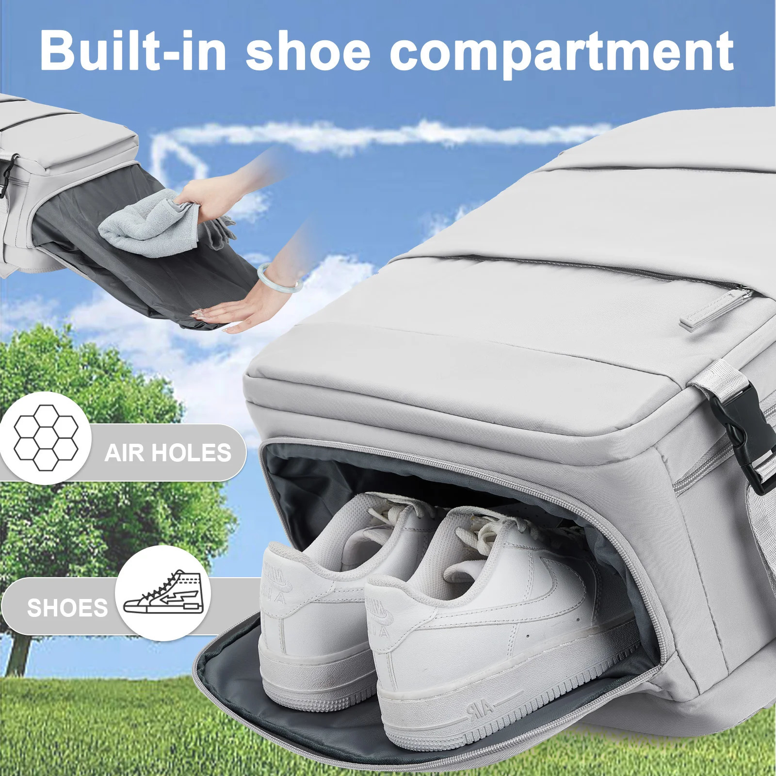 Mens large capacity Easyjet portable 45x36x20 backpack laptop bag handbag travel backpack 241023