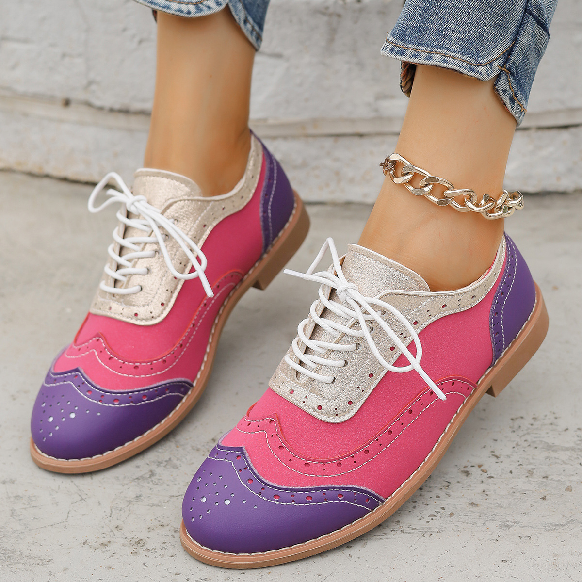 Casual Shoes for Women Fashion Trend Thick Sole Breathable Lightweight Sports Sneaker Outdoor Activities