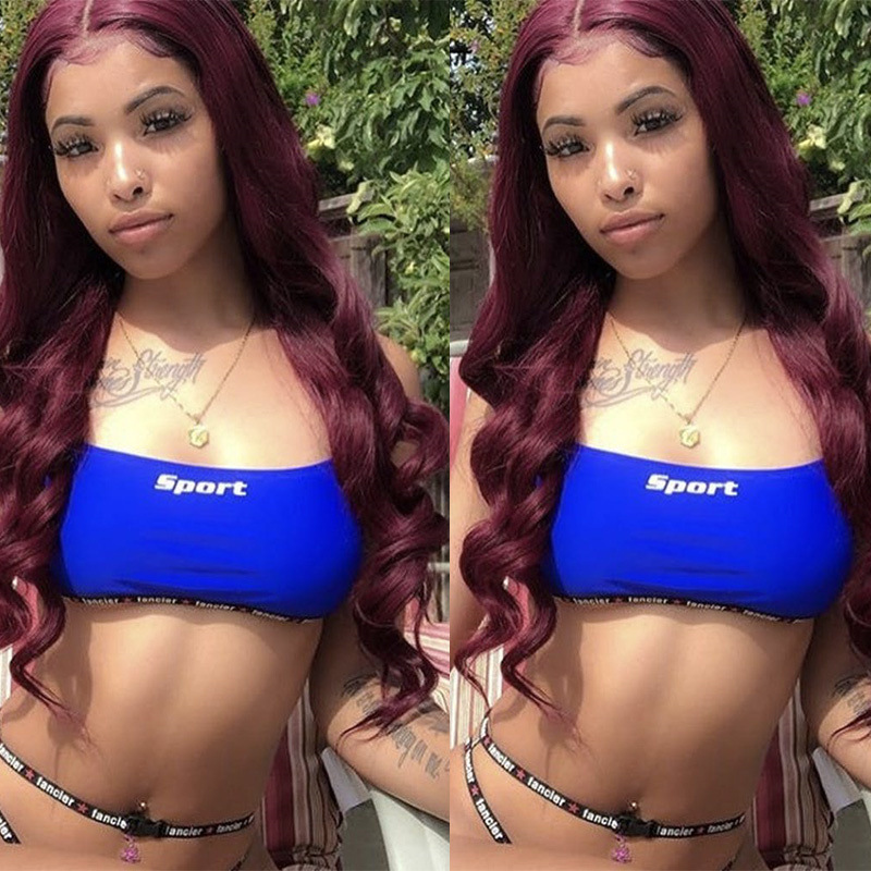 New arrival middle part big wave wig African long curly wig black wine red multi-color curly hair