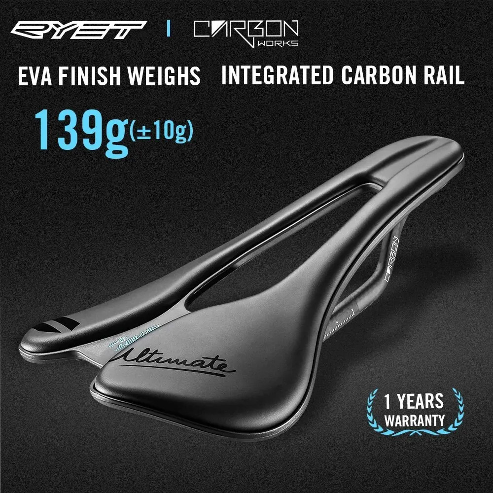 RYET 3D printed bicycle saddle Ultralight carbon EVA 245x145mm bicycle seat parts MTB gravel road bicycle seat bicycle pad 241022