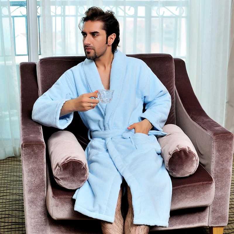 Winter Thick Lover Bathroom Mens Soft and Warm Winter Kimono Bathrobe Wool Towel Kimono Couple Dress White Bridesmaid W241023