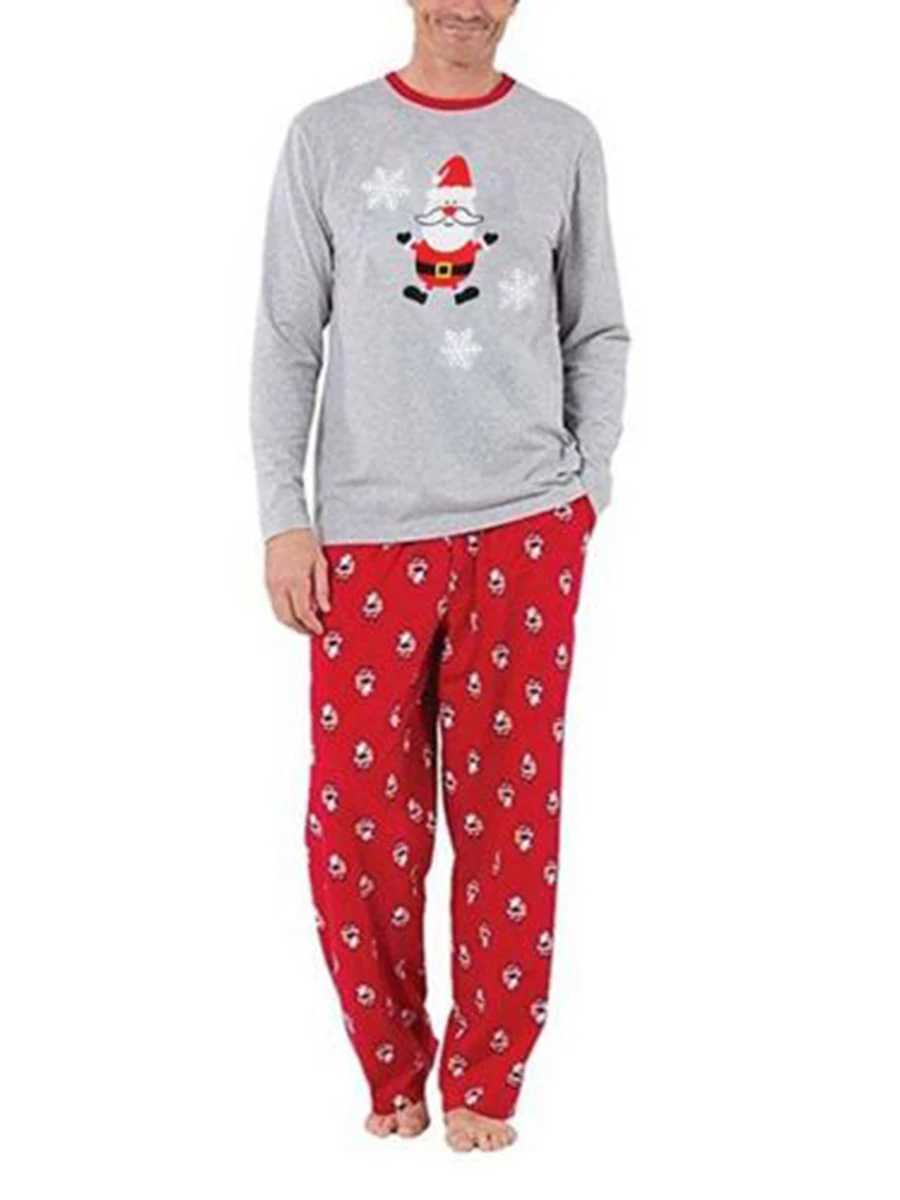 Family Matching Christmas Snowman Pajama Sets Cute Snowman Print Long Sleeve Parent-Child Outfit Home wearXJ241008