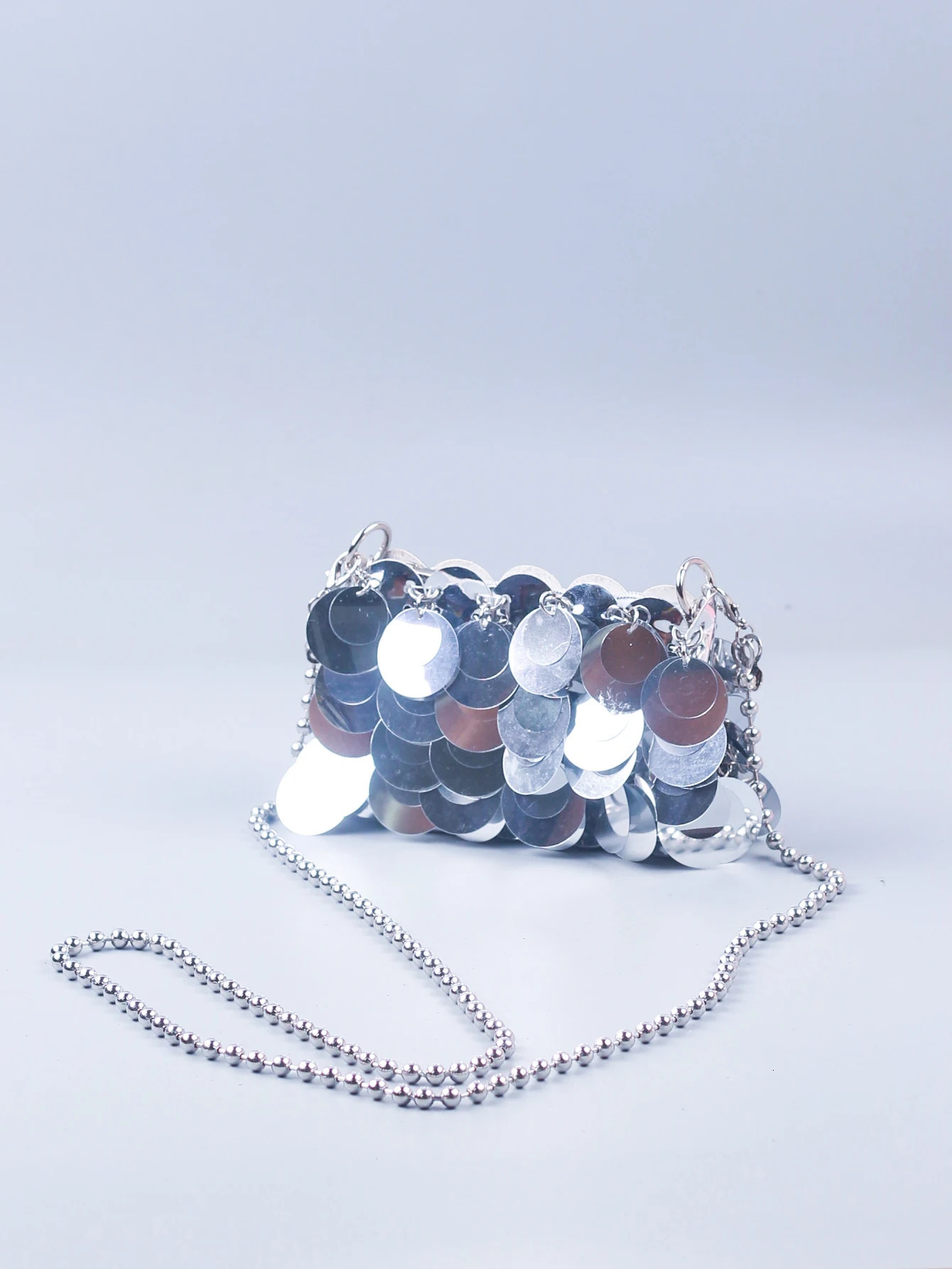 Internet Celebrity Same Style Womens Mobile Phone Bag with Shining Single Piece Shining Shoulder Cross Body Bag Chain 241023