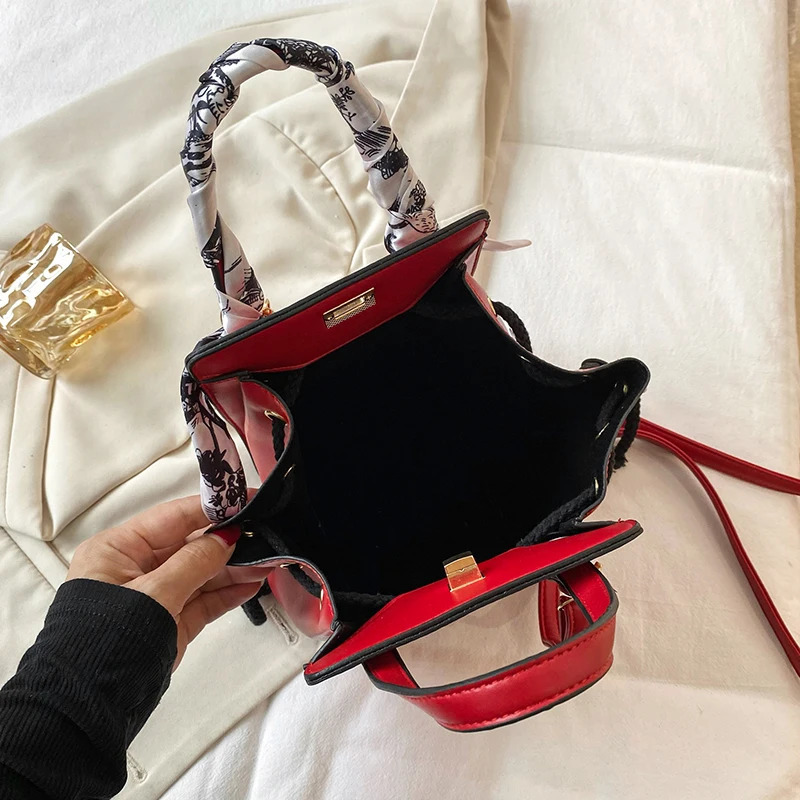 2024 Beauty Glasses Womens Handbag High Quality PU Shoulder Bag Cute Scarf Wallet and Cross Bag 241023