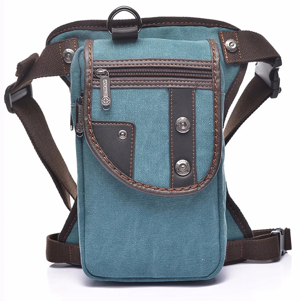 Mens straight leg Fanny waist bag motorcycle rider outdoor sports travel climbing cross body bag mens strap Hip Bum thick bag 241023