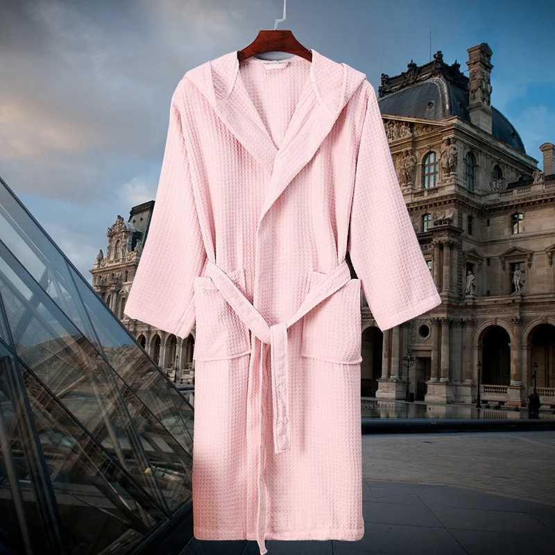 Luxury mens bathroom autumn winter knitted cotton long Sve Shl collar mens long robe Ele mens kimono V-neck long robe W241023