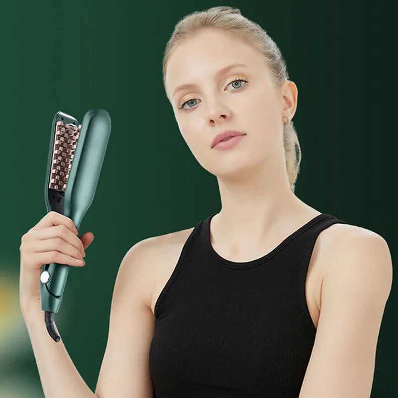 New Arrival 3D Mesh Curler Ceramic Hair Fluffy Ripple Curler Flat Iron Wave Negative Ion Curler Z241022