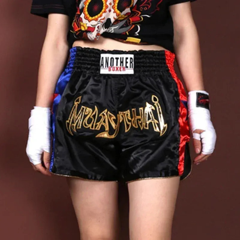 1 PC Anotherboxer-Unisex Boxing Shorts Muay Thai MMA Training Gym Fitness Pants For Adults And Kids