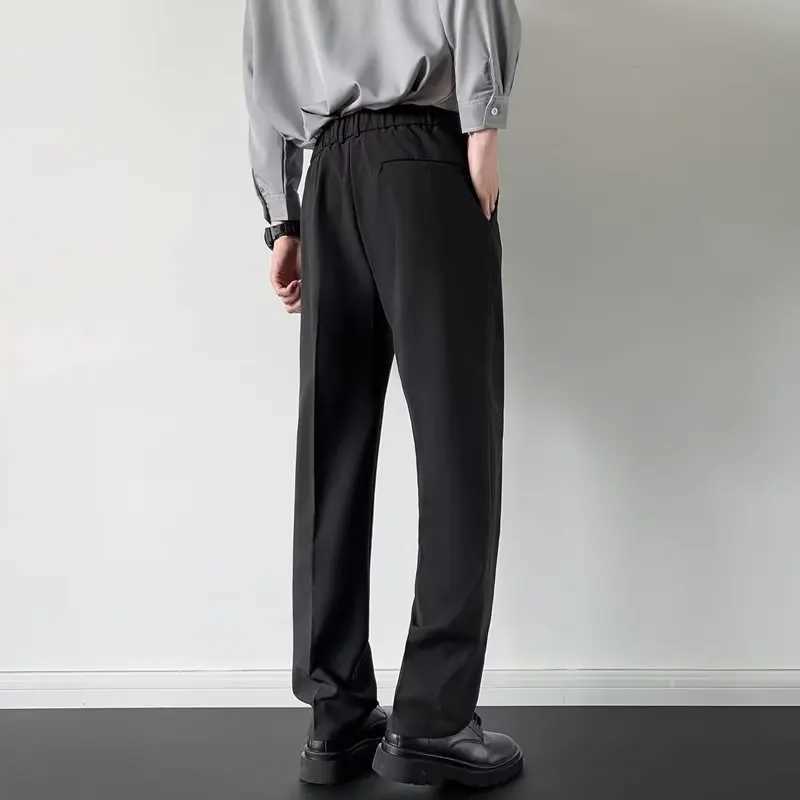 Mens Spring and Autumn British Light Mature Style Casual Pants Fashionable Business Straight Loose Casual Dress Pants M-2XLX241023