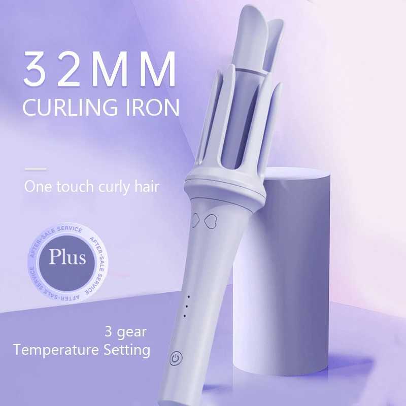 New Arrival Automatic curling iron 32mm bucket 3 temperature automatic curling iron rod with double pressure rapid heating used for curling styling to
