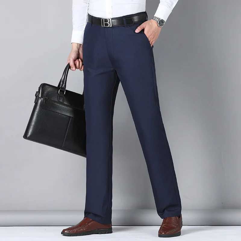 MRMT 2024 Brand Mens Trousers High Waist Black Suit Pants Men Trousers Thin Straight Loose Formal Business Casual Man TrouserX241023