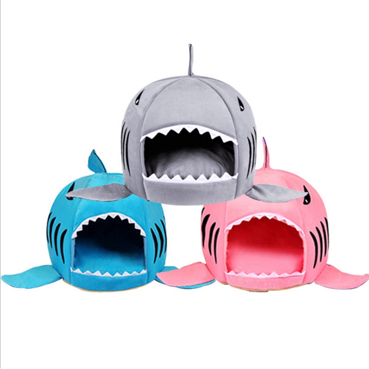 Pet dog kennel manufacturers wholesale all-season universal litter cat kennel shark dog kennel small dog yurt one piece for delivery