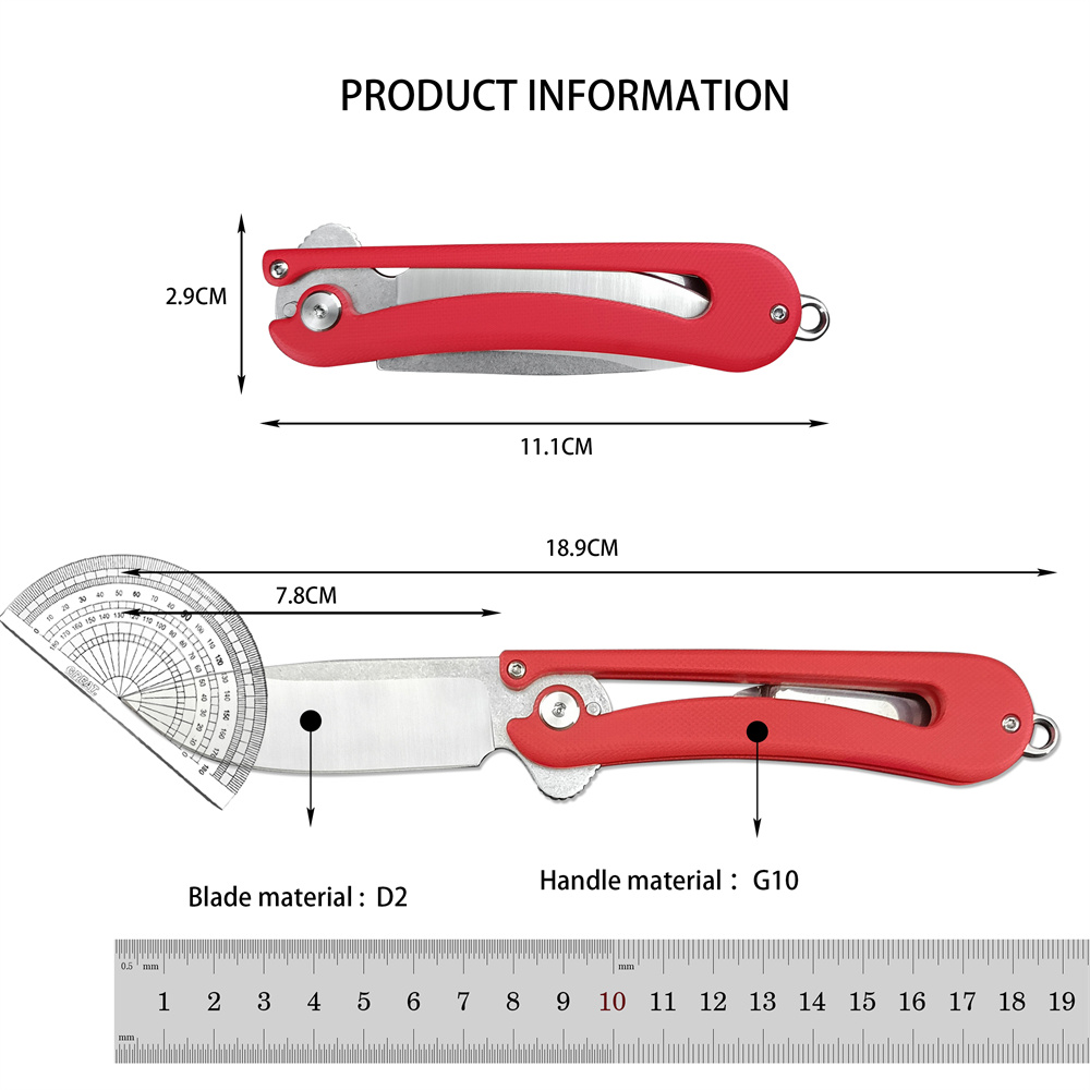 Portable Outdoor KREMENETSKY Multi-hunting Folding D2 S Blade High Quality G10 Handle Bushcraft Hunting Rescue Survival Pocket Knife 15535 3300 535 53