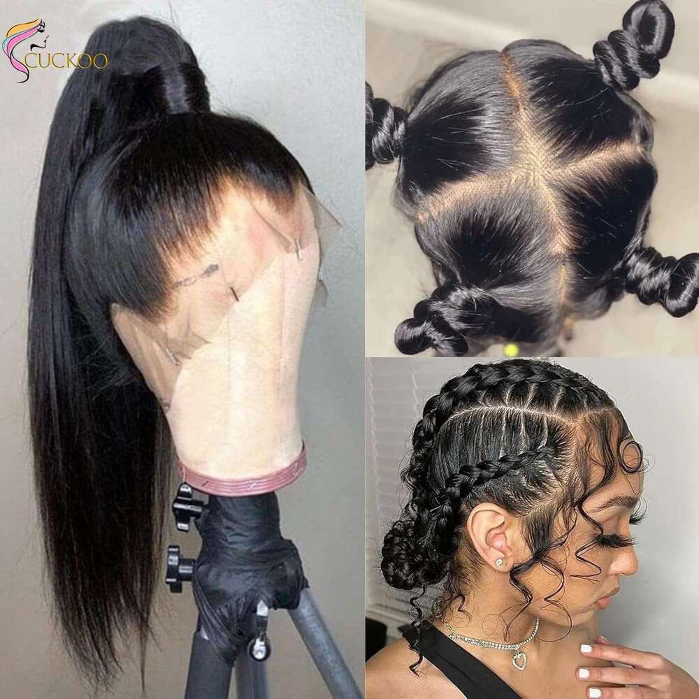 Lace Full Wigs Human Hair Wig For Women Brazilian Straight HD Frontal High Densty Glueless