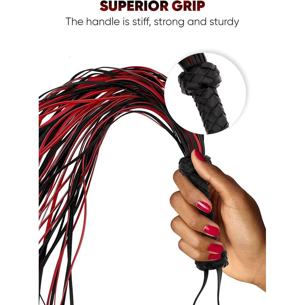 AOXVIA Whips Sex Flogger 30'' Paddle BDSM Adults Games Sex Paddle for Couples BDSM Whip Adults Sex Toys SM Flogger Spanking Sex