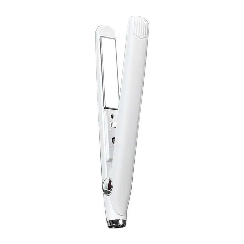 New Arrival Mini USB portable cordless straightener curling iron professional split flat iron tool straightener rechargeable St V7N5 Z241022