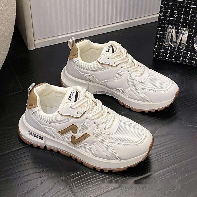 Sports for women in spring 2024 super popular versatile anti slip and casual womens with soft soles lightweight running white shoes