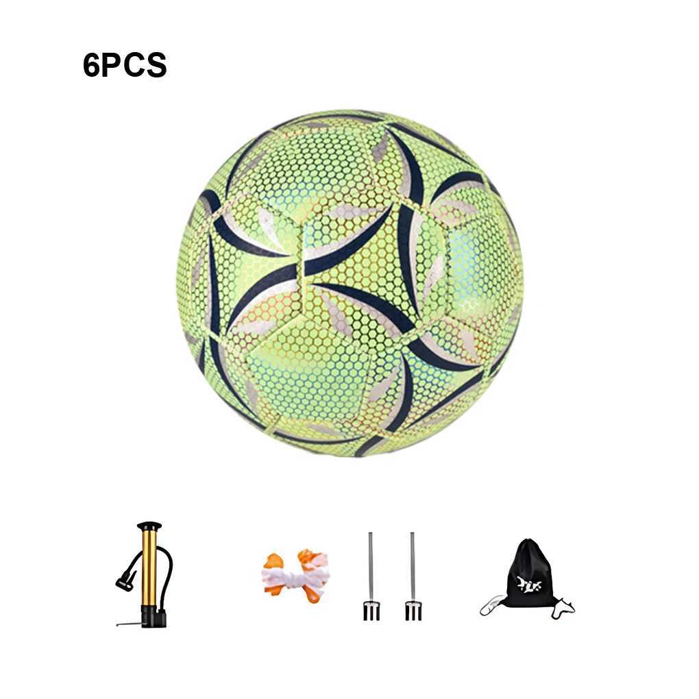 Rctive Football Soccer Ball Official training Soccer Luminous Fluorescent Cool Luminous Size 4 5 Football Futbol TopuXJ241023
