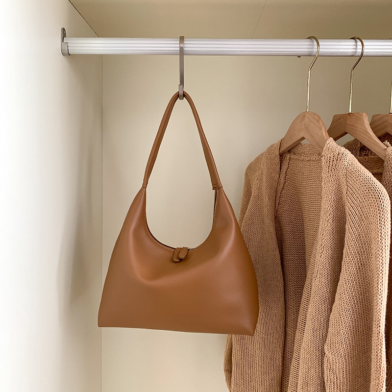 2025 Designer versatile new 3 2024 autumn style large capacity shoulder casual and simple PU soft leather bag free shipping