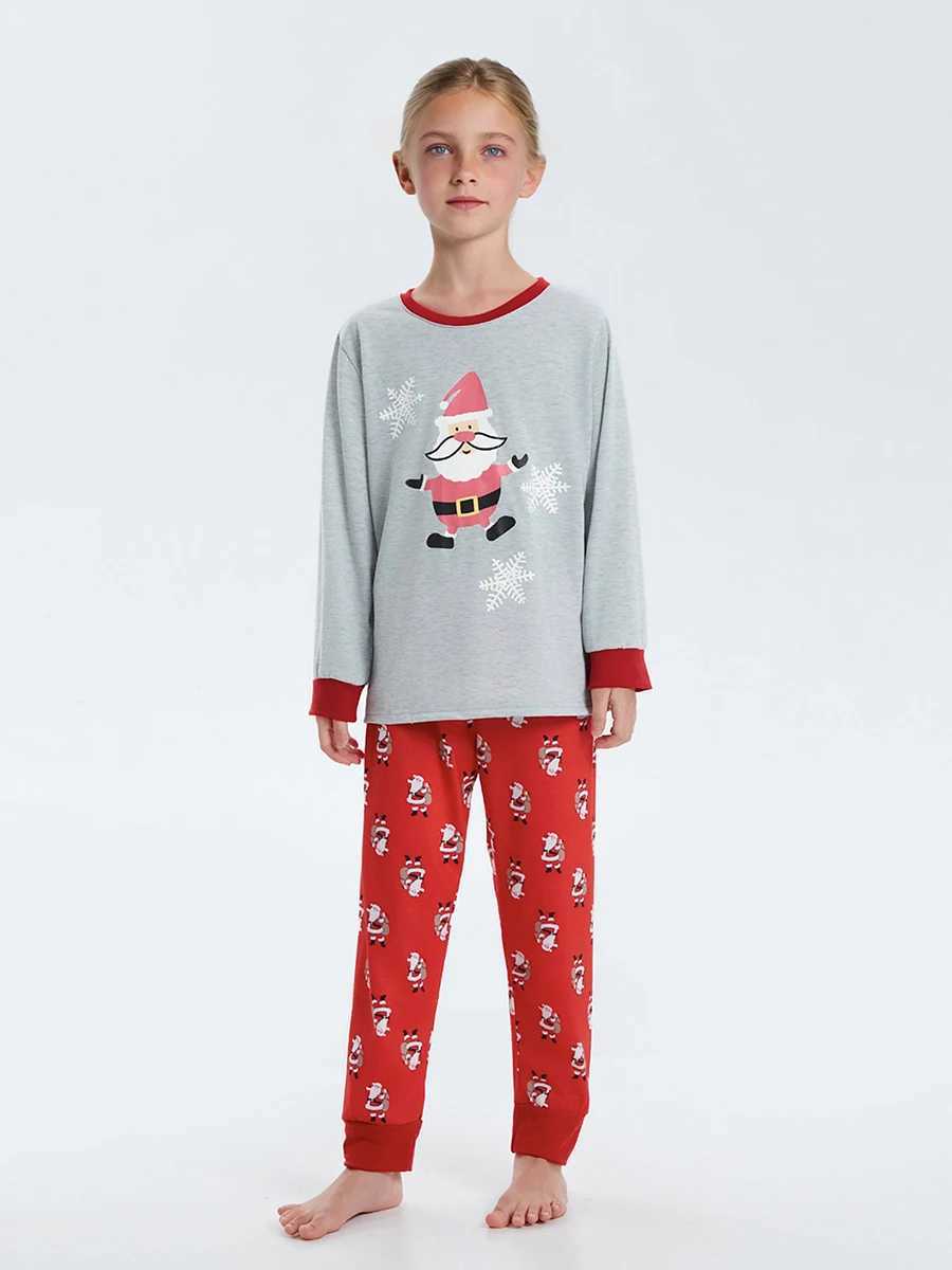 Family Matching Christmas Snowman Pajama Sets Cute Snowman Print Long Sleeve Parent-Child Outfit Home wearXJ241008