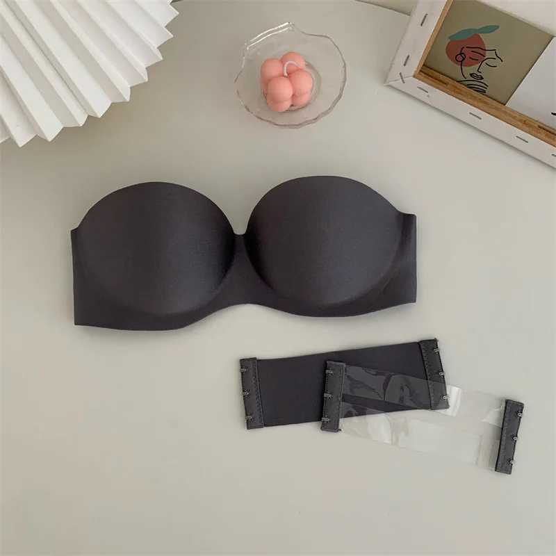 Women Sexy Strapless Bra Invisible Push Up Bras Underwear Seamless Solid Without Straps Bralette LingerieX241022